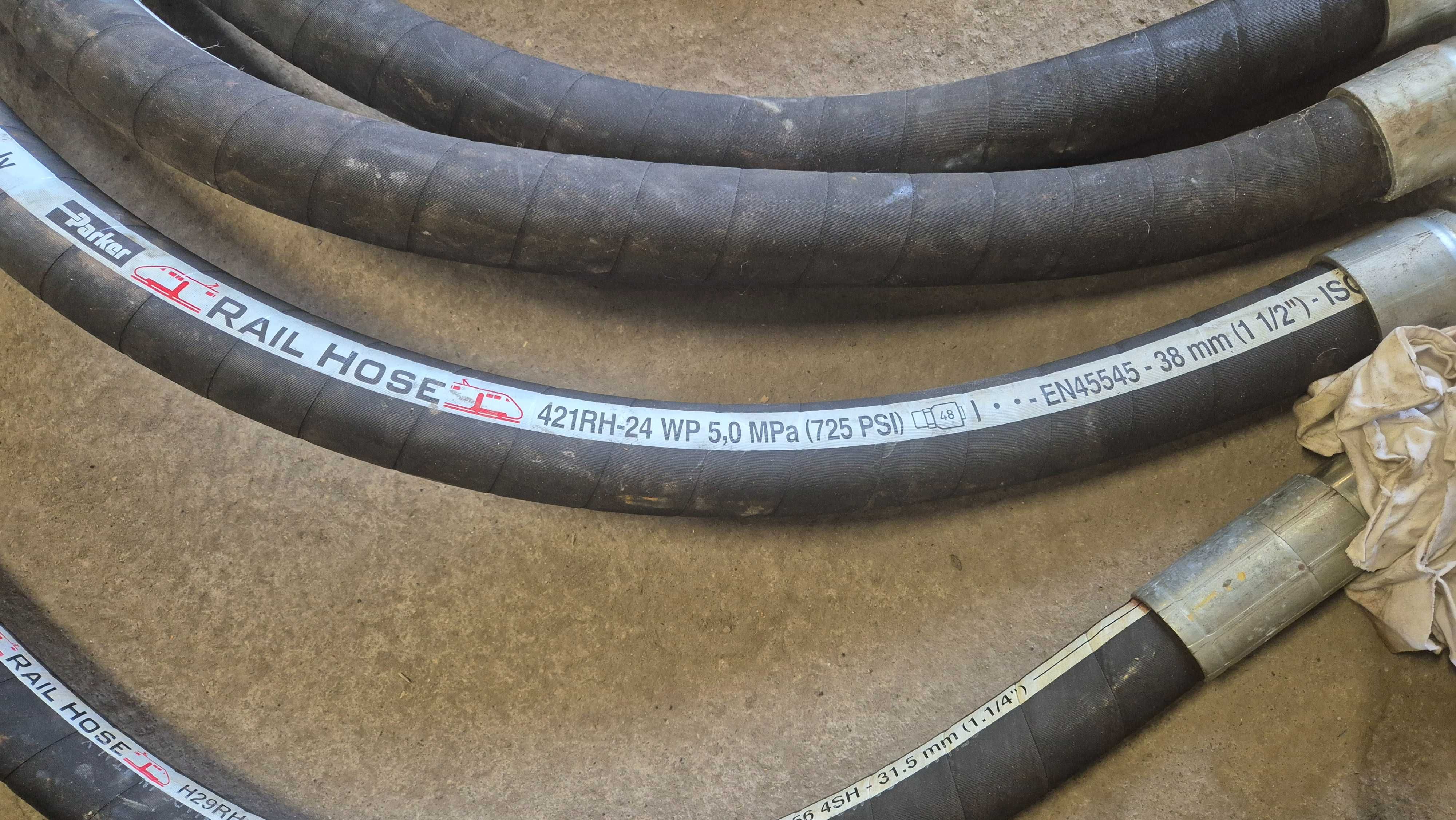 PARKER RAIL HOSE Węże Hydrauliczne Pakiet ok.100 Sztuk Oryginalne Nowe