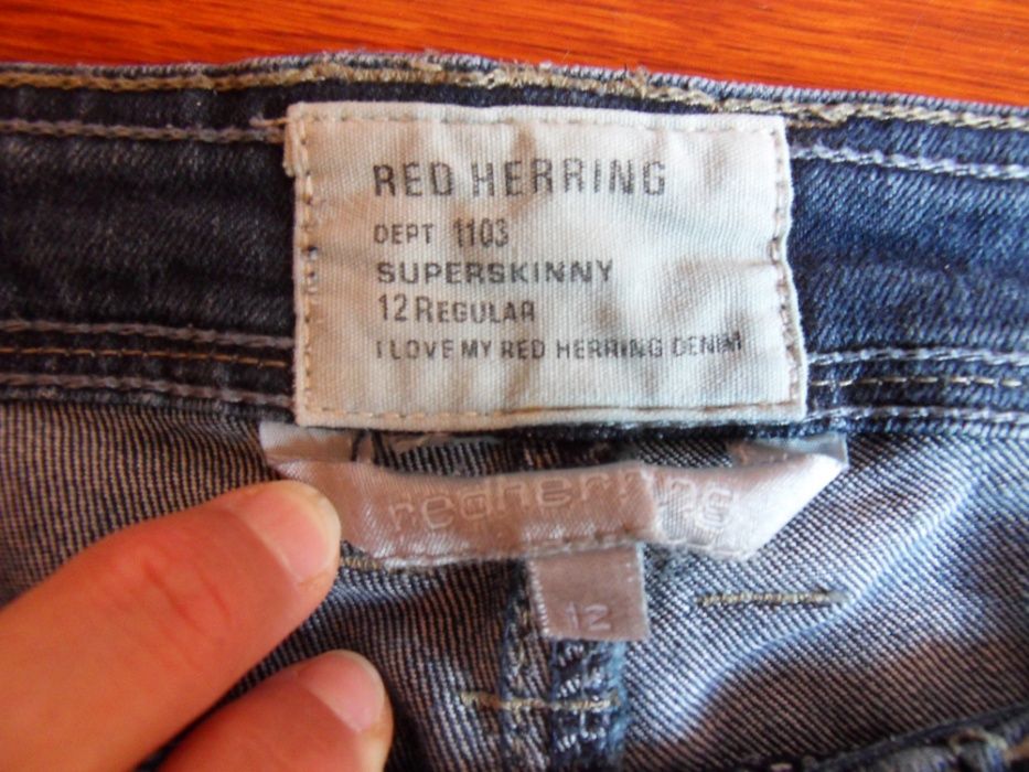 Krótkie spodenki damskie jeans Red Herring superskinny rozm.12/eur.40