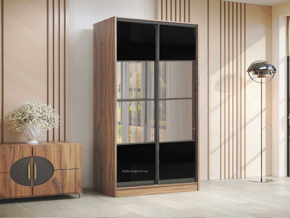 В наявності супер шафа купе 135см - дуб ліворно / матовий лакобель