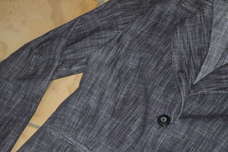 rozm 40 L krótki żakiet marynarka dzins