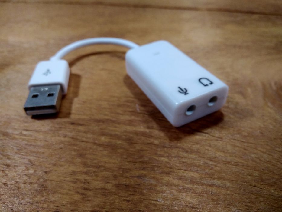 Внешняя звуковая карта USB Sienoc 5FTP с кабелем (аудио карта)