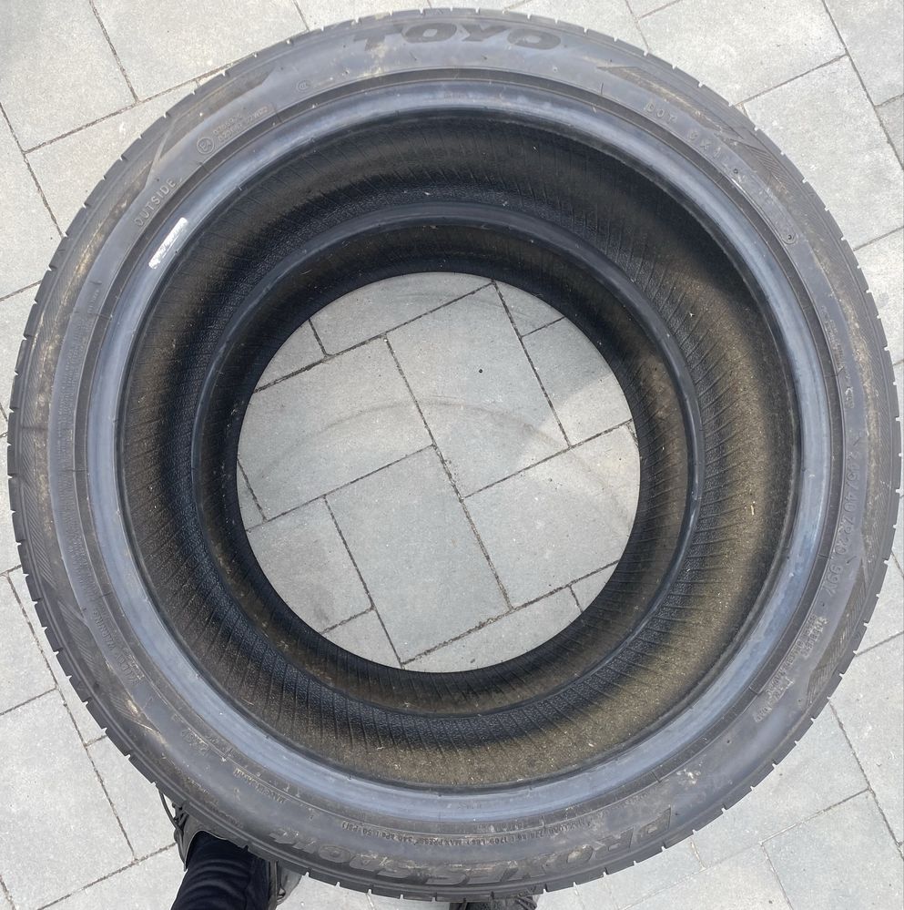 Opony letnie Toyo Proxes Sport 245/40 ZR20 2szt. 2019r. 5,8mm