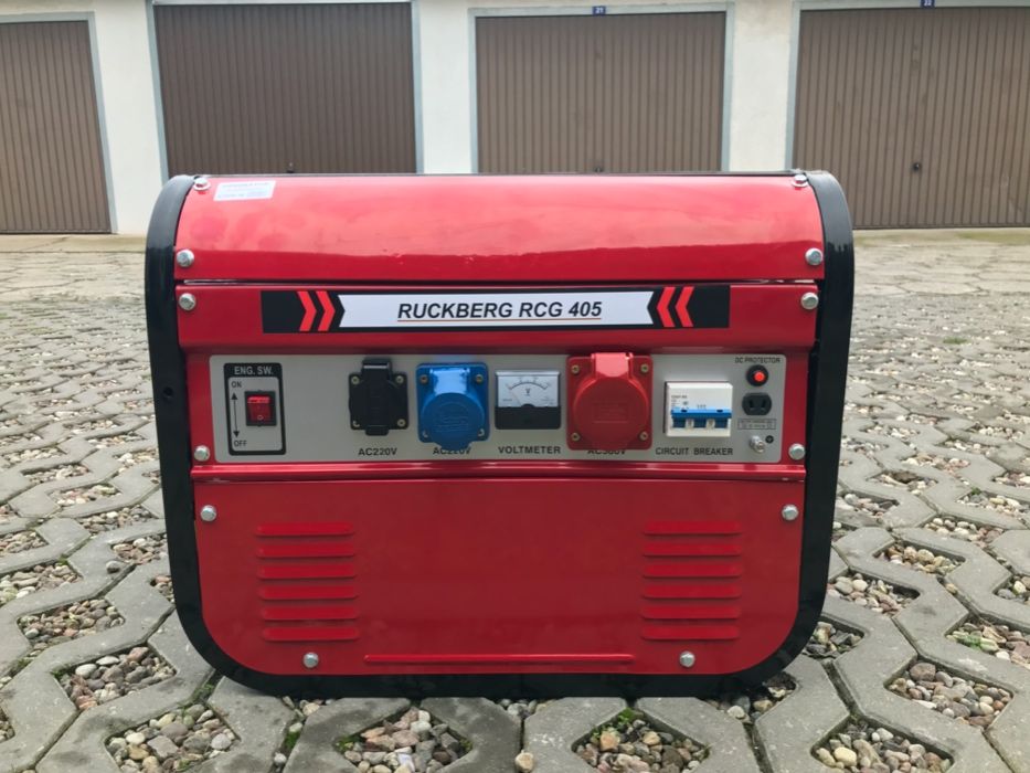 Nowy Niemiecki Agregat Ruckberg RCG 405 6,7KW 230/380/12V  Prostownik