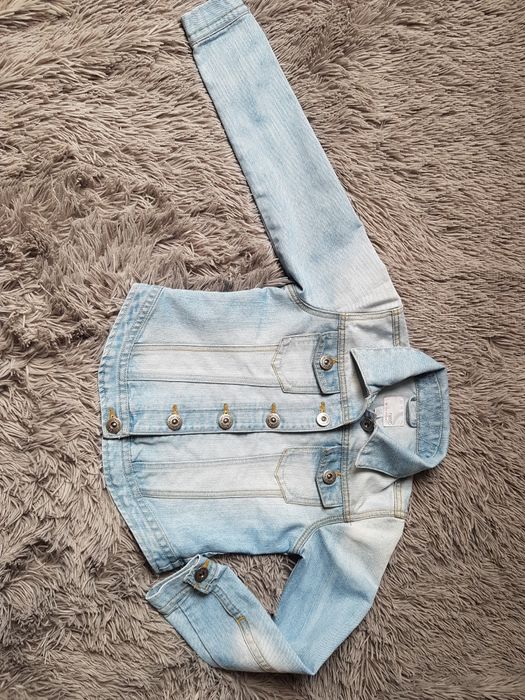 Kurtka jeansowa dla dziewczynki 140