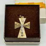 złota zawieszka 585 2,16gram 4cm KRZYŻ krzyżyk NOWY WYSYŁKA GRATIS