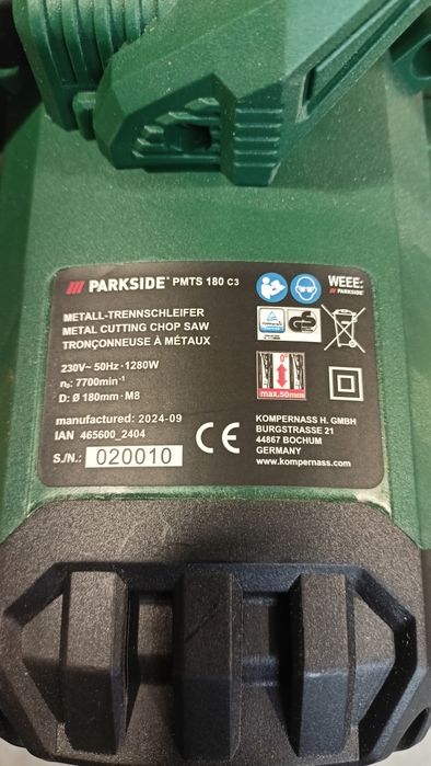 Przecinarka do metalu Parkside PMTS 180