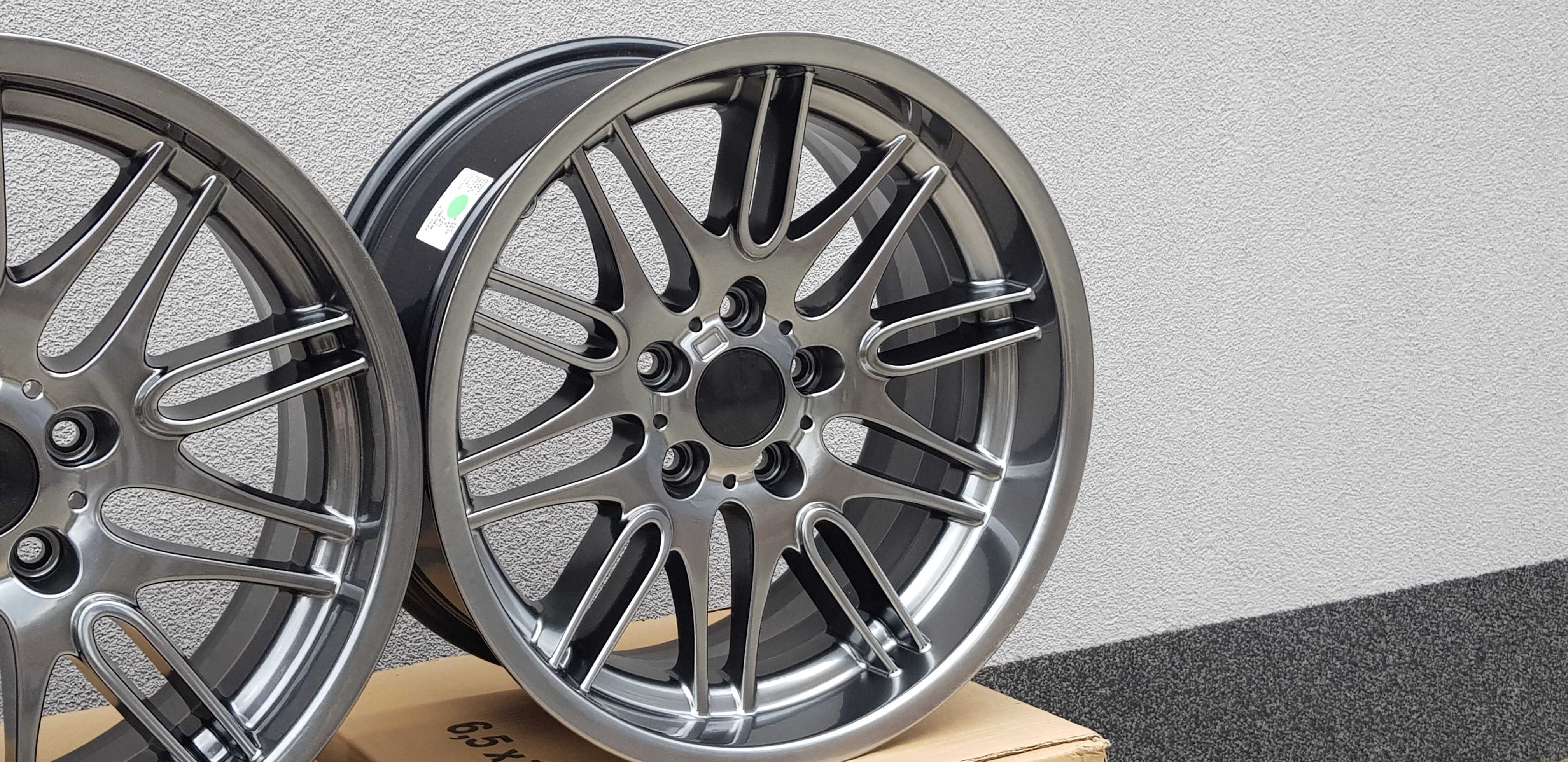 felgi 18 5x120 8/9,5J BMW M5 E39 STYLING 65 NOWE E38 E32 chrome shadow