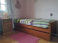 Cama-gaveta 90X200 cm + 2 colchões como nova
