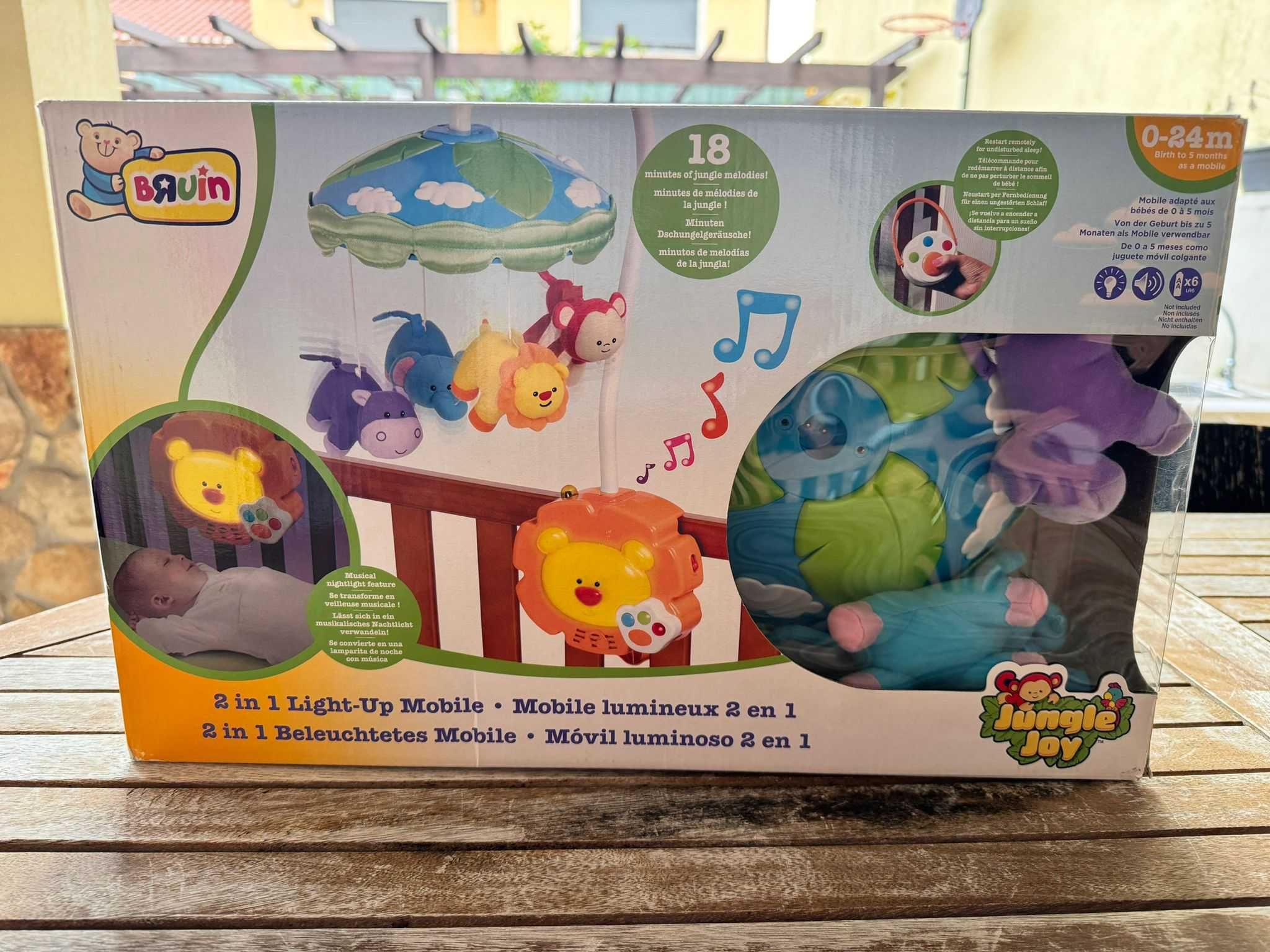 Mobile de berço com Musica + Iluminação + Comando + movimento