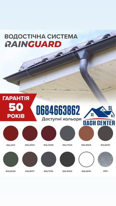 Водосток Rainguard по всій Україні