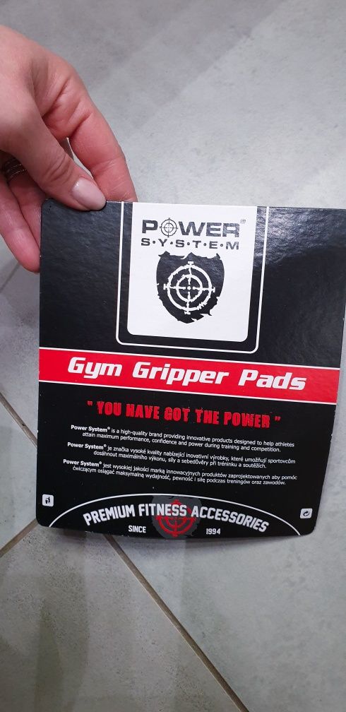 Power system gym gripper pads martwy ciąg ciężary siłownia trening