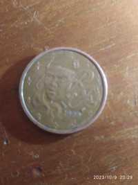 Moeda 2 cêntimos - França - Ano 1999