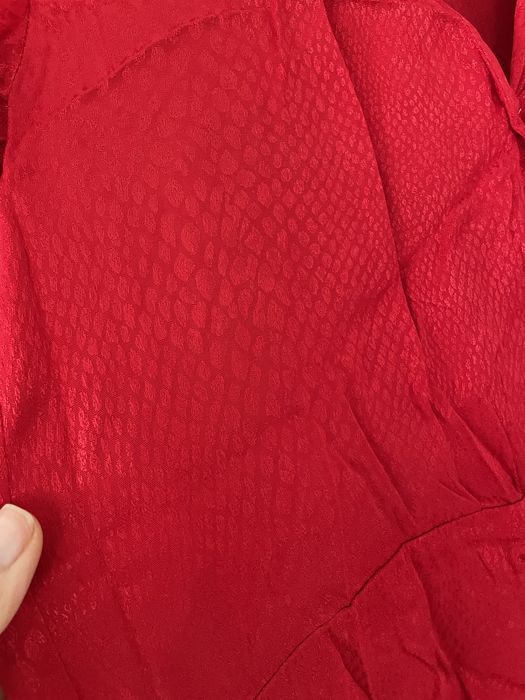Sukienka swiateczna elegancka czerwona h&m 36