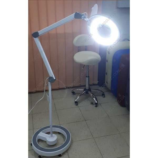 Лампа-лупа 6014 LED 3D 1-12W з регулюванням яскравості на штативі