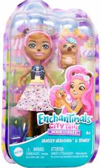 Figurka Enchantimals City Tails Main Street Lalka Jeż + Figurka Spiney
