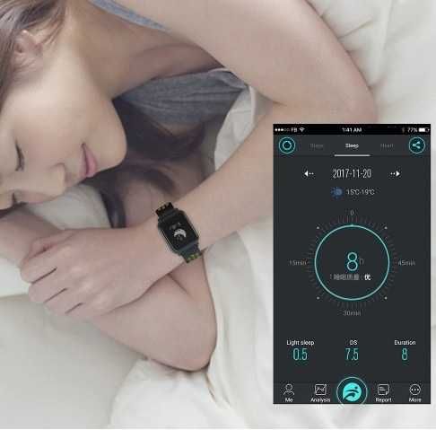 Фитнес браслет, смарт UWatch SN60 (измерение арт давления и кислорода)