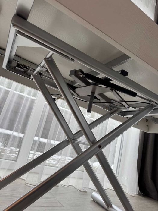 Стіл-трансформер 3 в 1 | Журнальний → Обідній | До 12 гостей