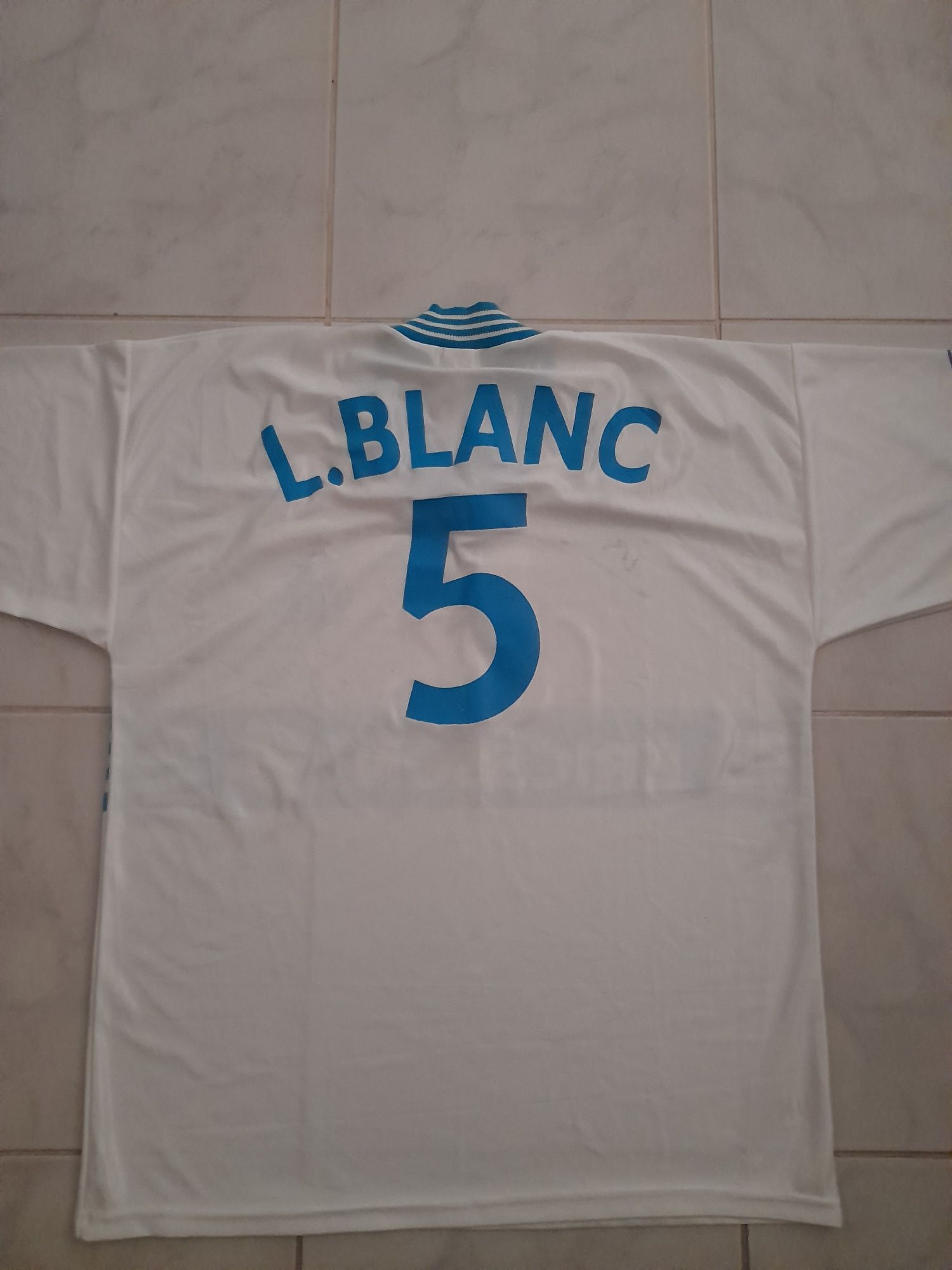 Camisola assinada - Laurent Blanc (Olympique de Marseille)