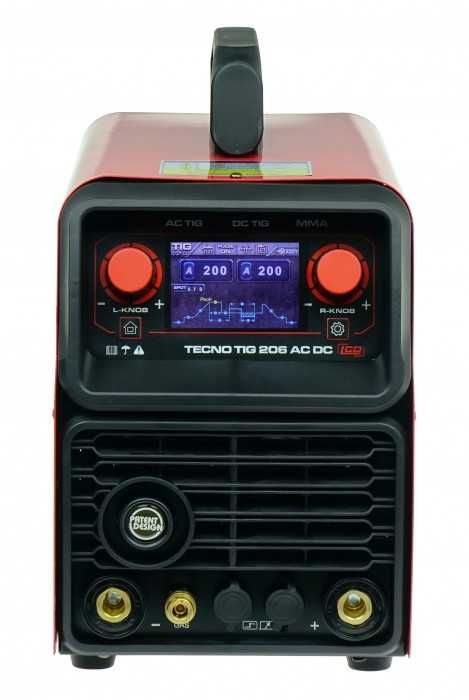 Spawarka TECNOTIG 206 AC/DC PULSE LCD Aluminium - zestaw do spawania