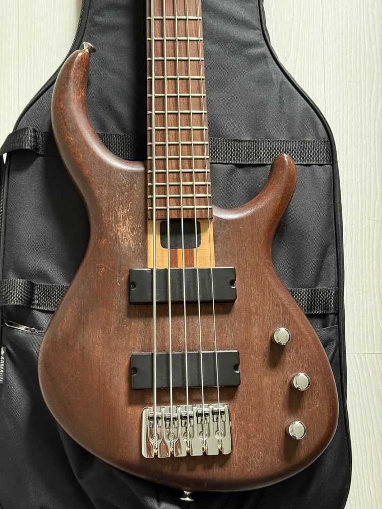 Gitara basowa 5 strun Lutnik Langowski handmade