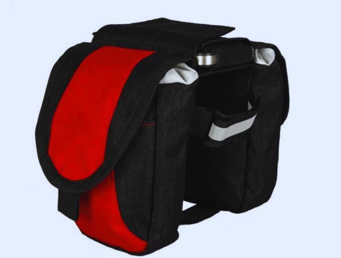 Mini torba mini sakwa saszetka na ramę rowerową na rower odblask rzep