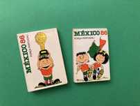 Dois Mini Bloquinhos Blocos Notas México 86 Campeonato Mundo Portugal