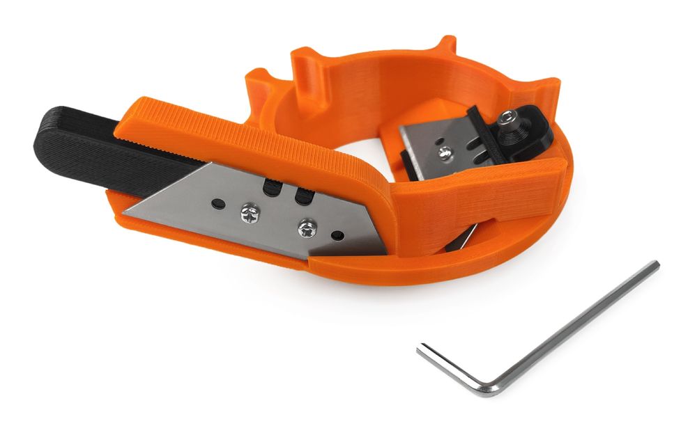 Фаскосниматель для подрозетников в гипсокартоне с регулировкой лезвий