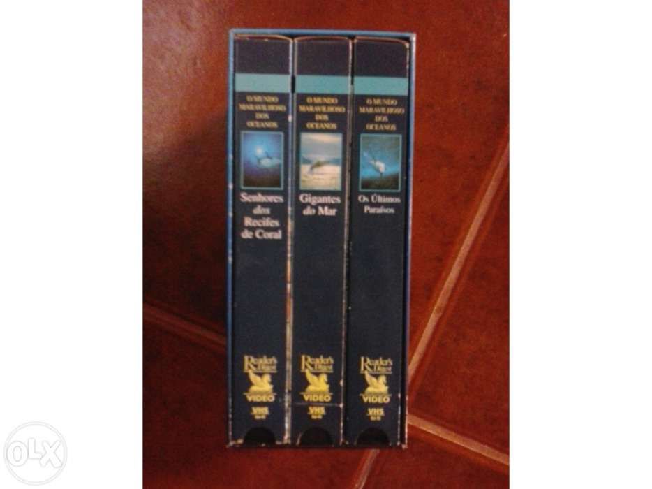 Colecções antigas de cassetes de vídeo VHS