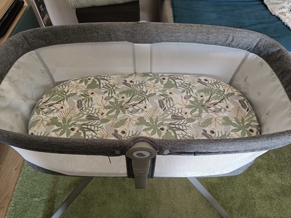 Łóżeczko turystyczne / kołyska Lionelo Malin Grey Stone + materac