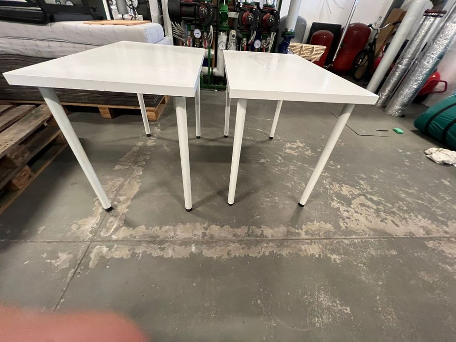 ikea Linnmon stół biurko białe 100x60 komplet 2 sztuki