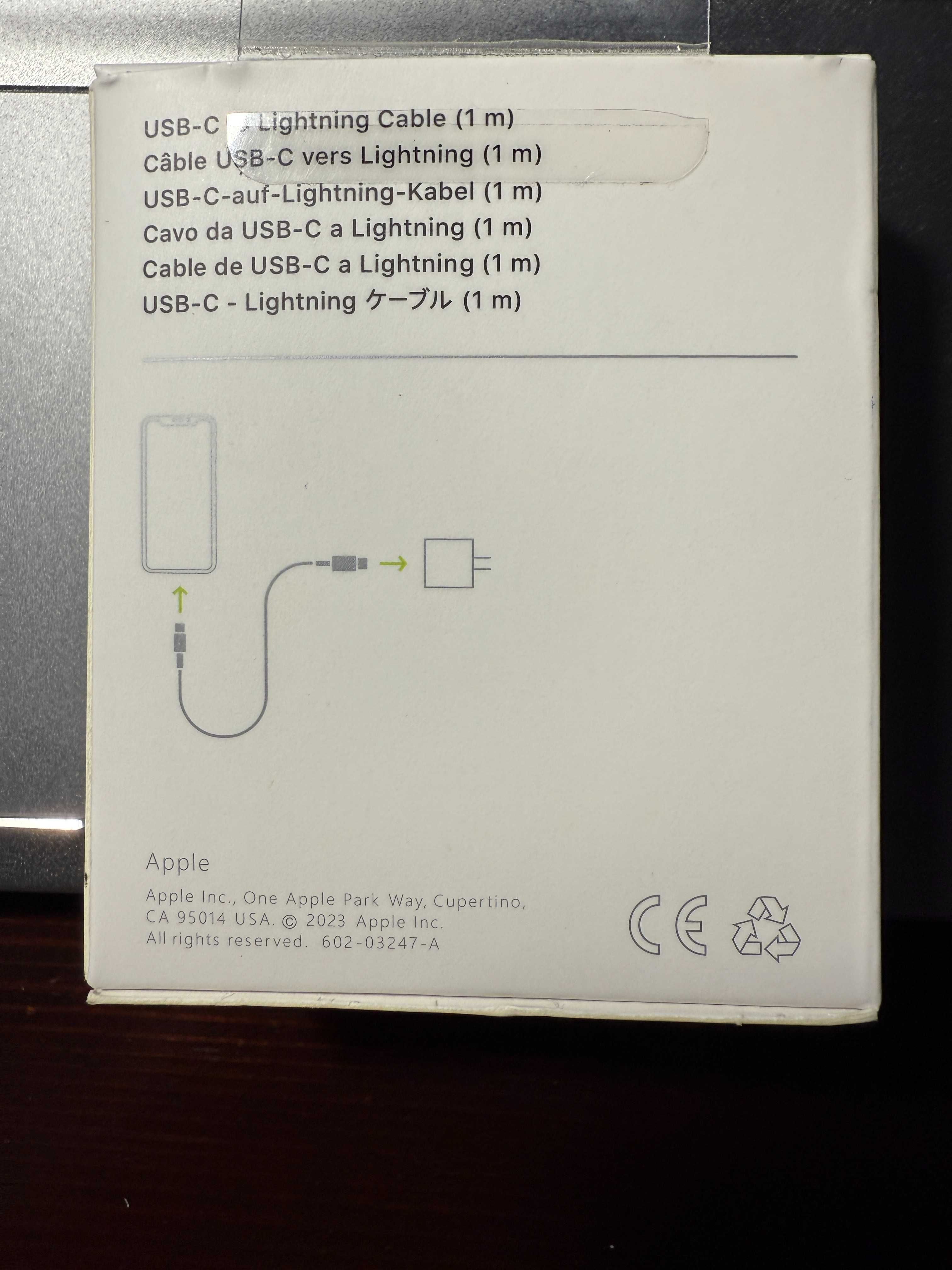Apple USB-C to Lightning Cable kabel iPhone 1m
