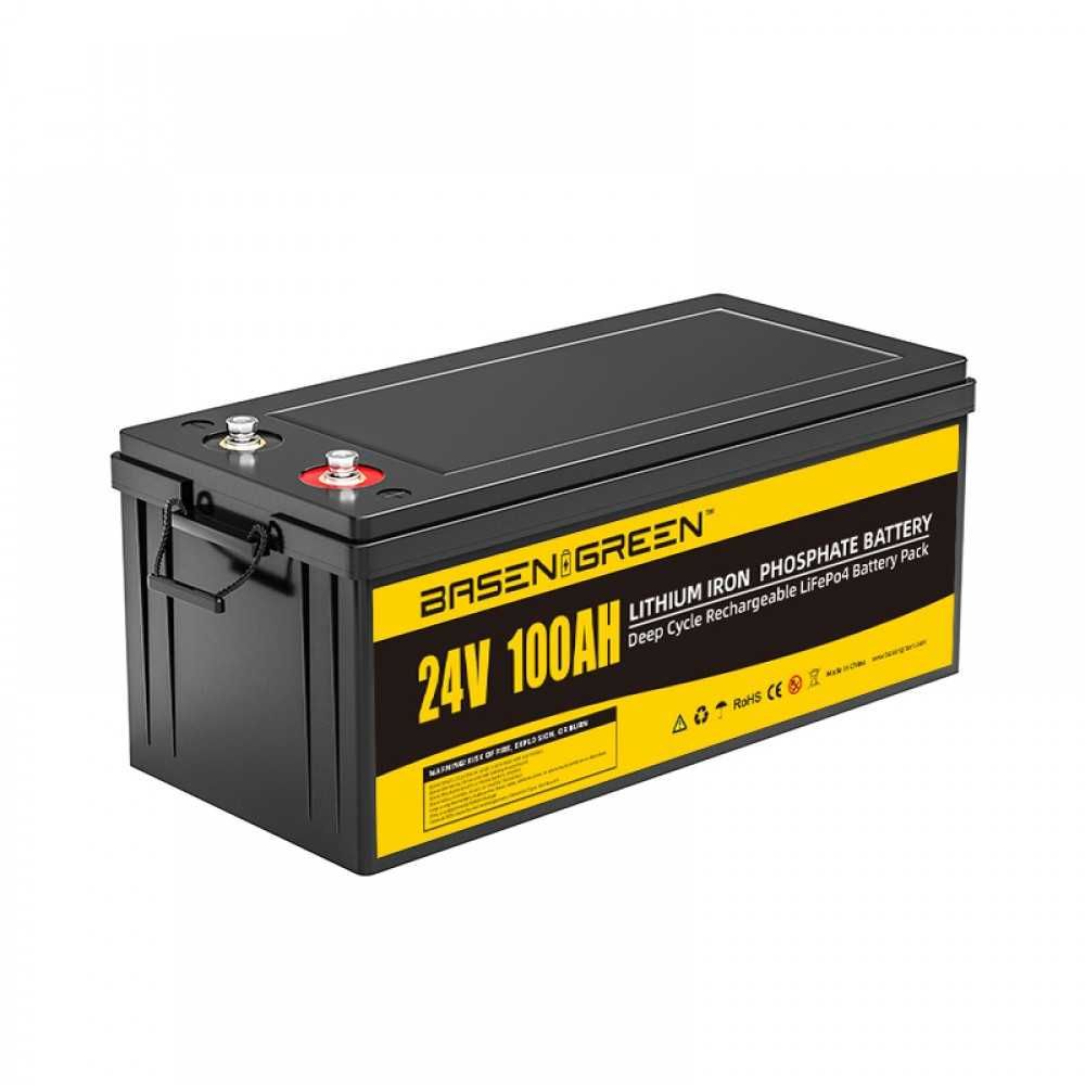 Батарея в зборі basen green LiFePo4 24V 100AH з BMS Smart Bluetooth