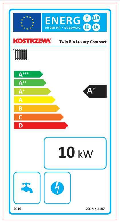 Kostrzewa kocioł na pellet Twin Bio Luxury Compact NE 8/10/12/16/24kW