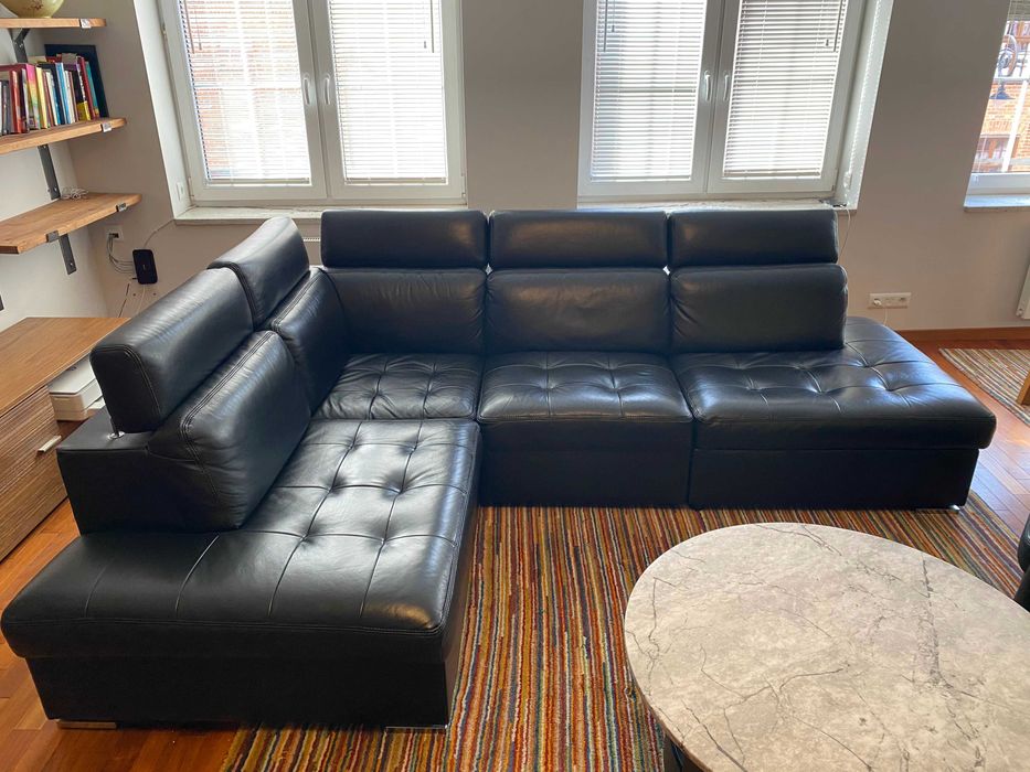 Skórzany narożnik / kanapa / sofa + fotel - cena detaliczna ~15 tys