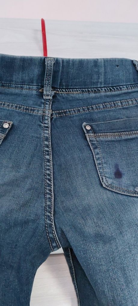 Spodnie jeansowe dżinsowe dziny rurki na gumie S  M R-ping