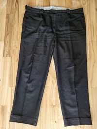 Czarne materiałowe spodnie z kieszeniami męskie