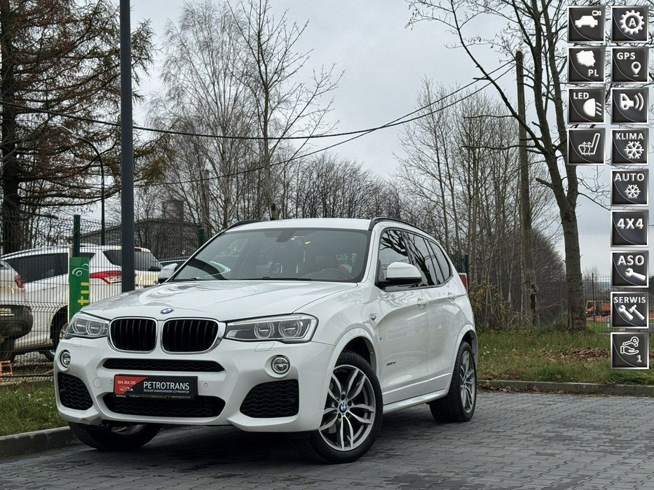 BMW X3 2.0 / 190KM FULL LED M-Pakiet Automat Nawigacja Kamera Półskóra