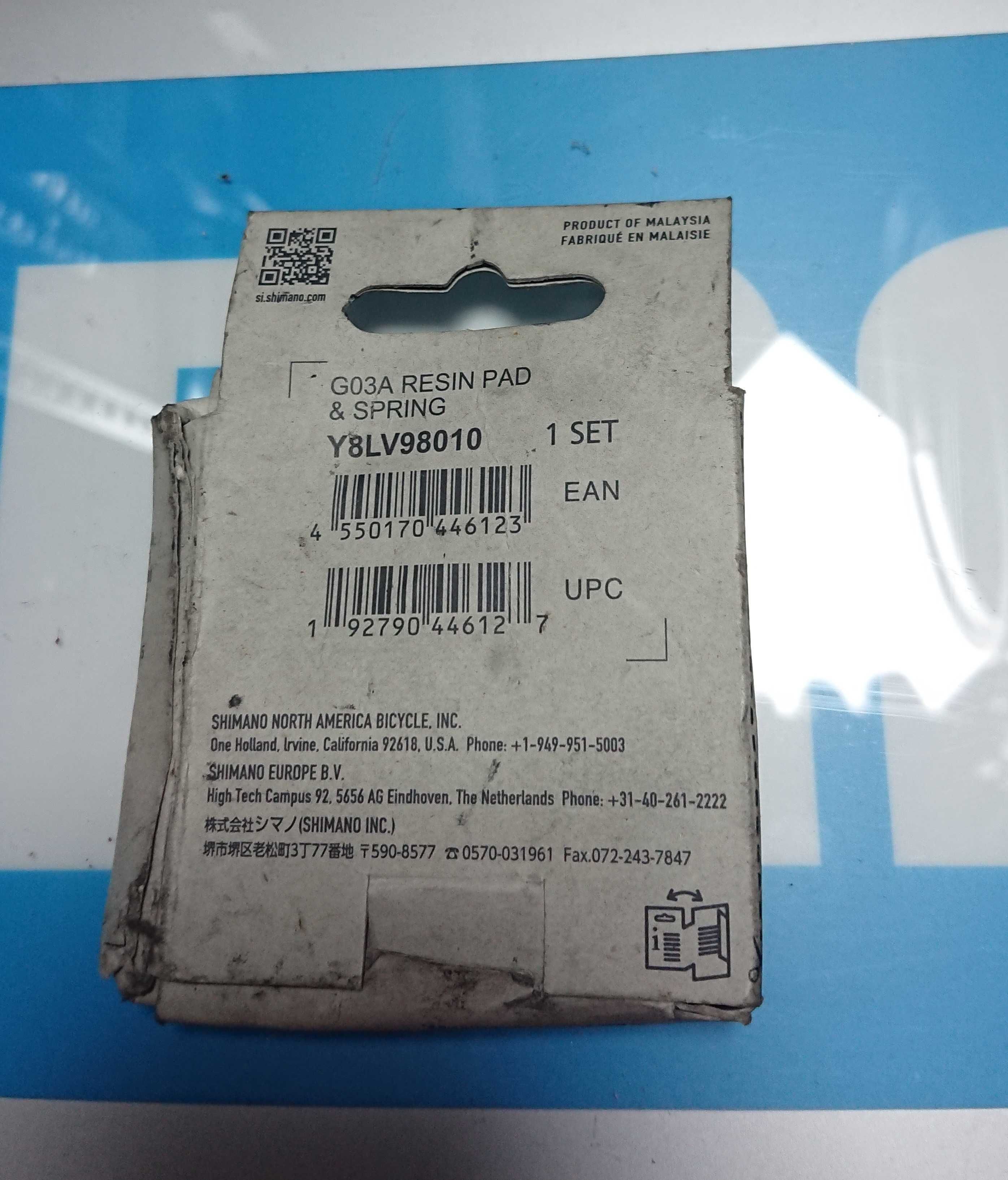 Okładziny hamulcowe żywiczne Shimano G03A NOWE eco