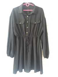 sukienka mini shein L XL 42 44 czarna