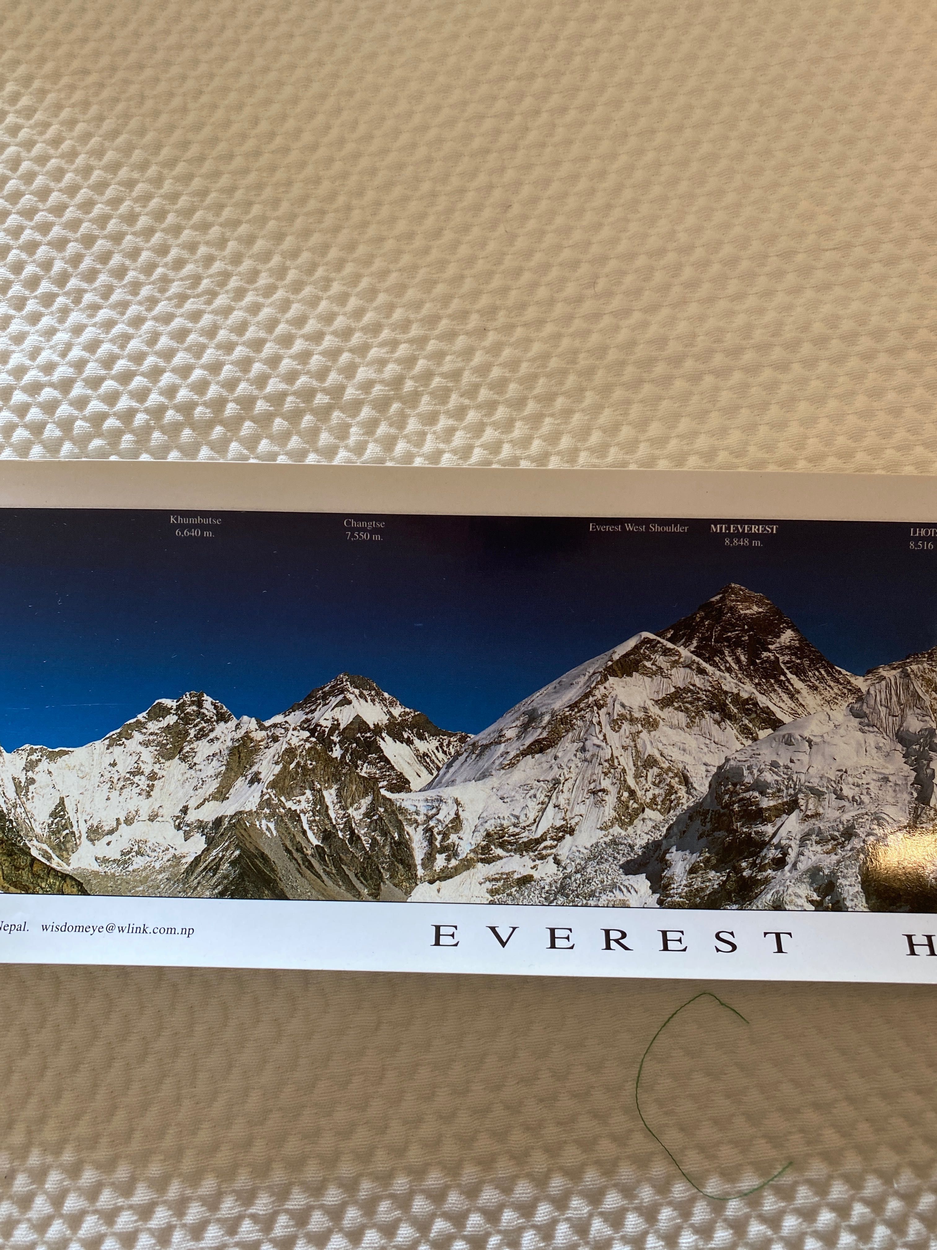 Poster Everest Himalayan Range - cadeia Montanhosa dos Himalaias