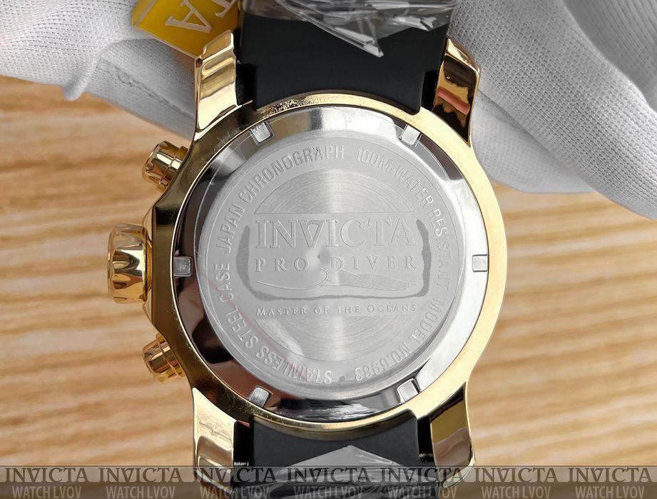 Годинник чоловічий Invicta 6983 Pro Diver Scuba Blue Gold 48 mm.