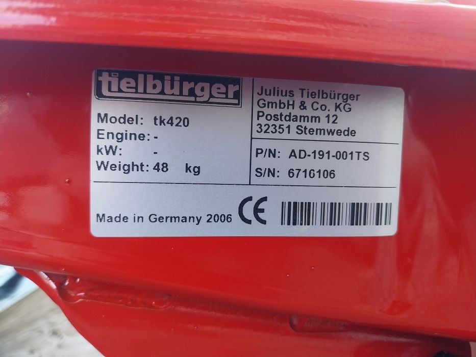 Zamiatarka Tielburger tk420 z pojemnikiem