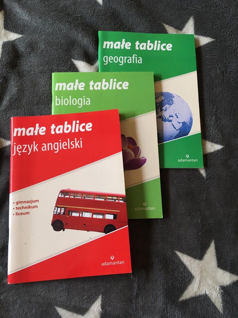 małe tablice geografia biologia angielski