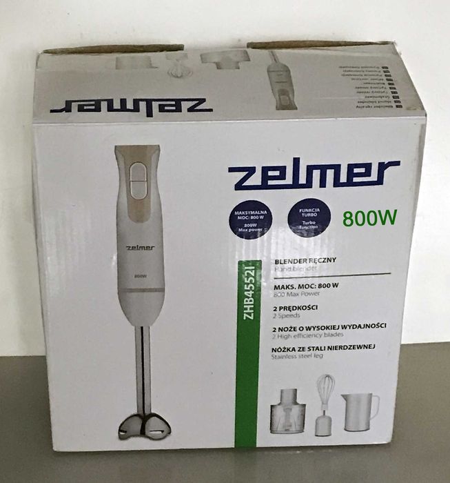 Блендер погружной Zelmer ZHB4552I, 800 Вт, Original
