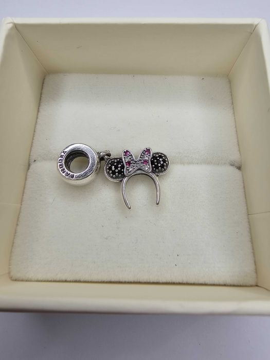 Srebrny charms do bransoletki Pandora myszka Minnie srebro 925