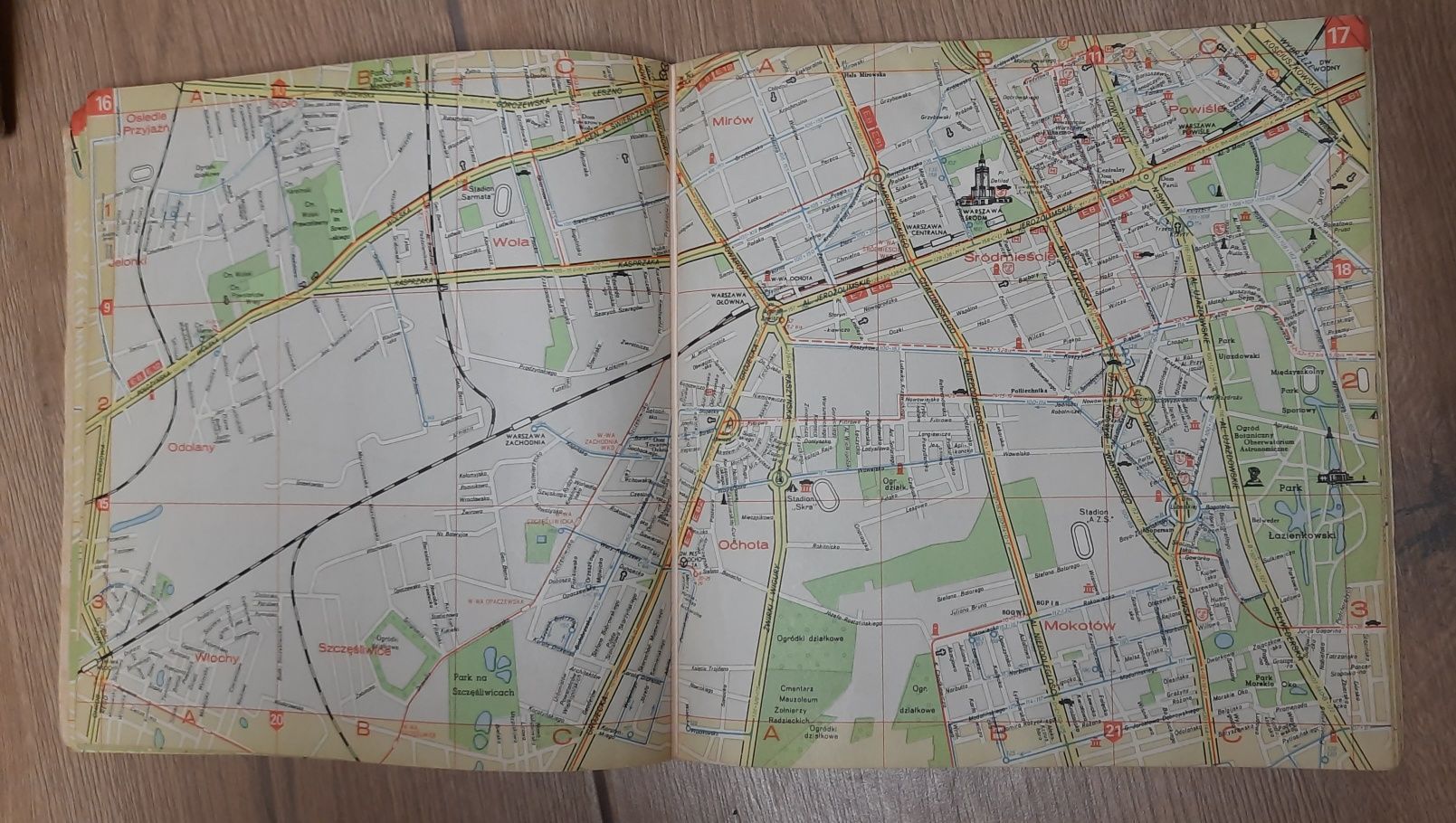 Plan Warszawy 1970 unikat