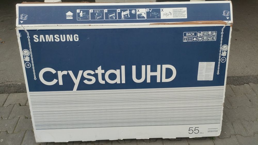 Karton pudełko opakowanie po tv Samsung 55 cali UE55TU8002K