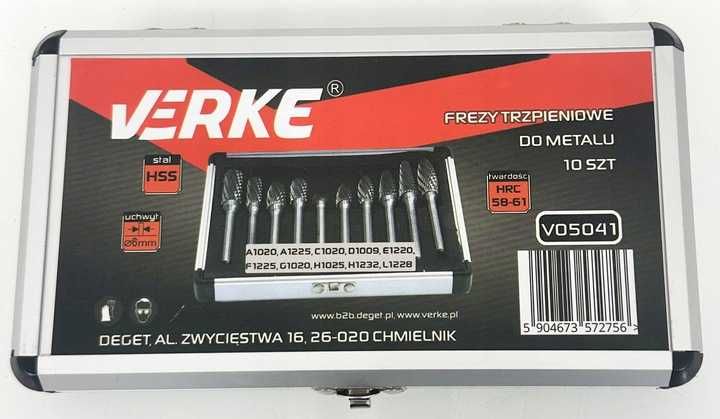 Frezy trzpieniowe metalu stali pikniki   HSS ZDZIERAKI ZESTAW