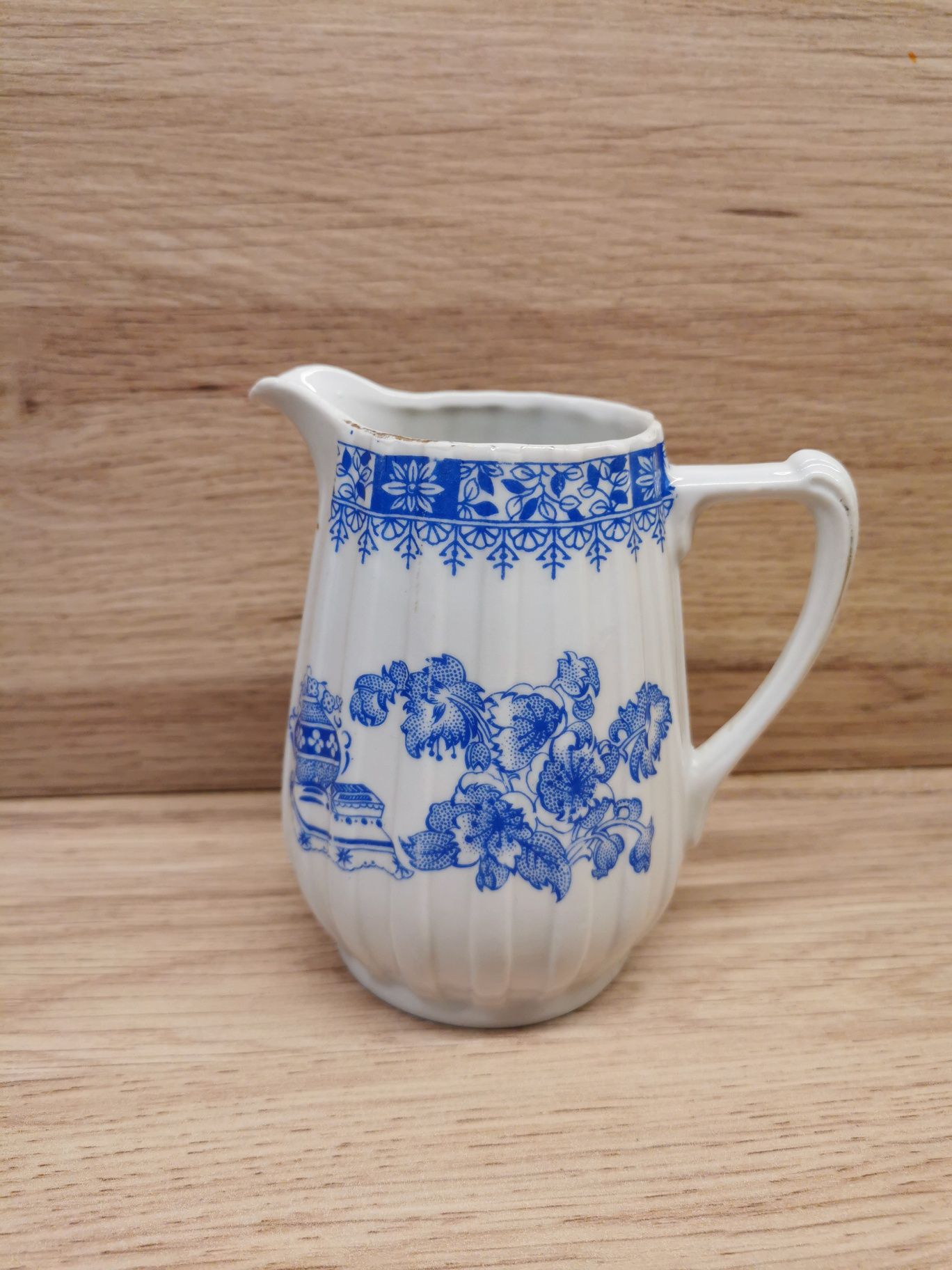 Piękny mlecznik China Blau stara porcelana antyk