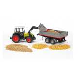 PREZENT Bruder 02112 traktor Claas Nectis + przyczepa + ładowacz